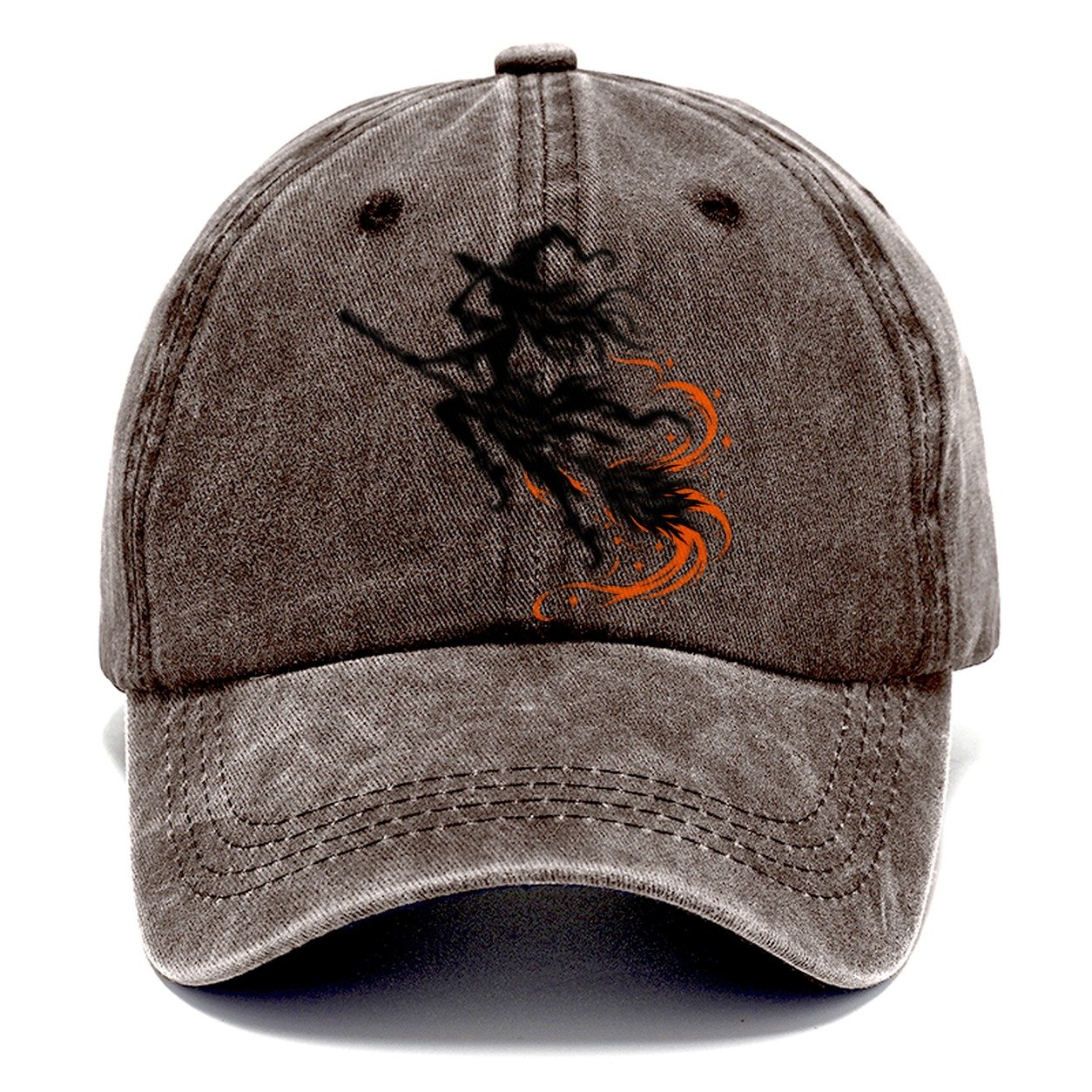 Airborne Witch On A Broom Witch Magic Classic Cap – Brown