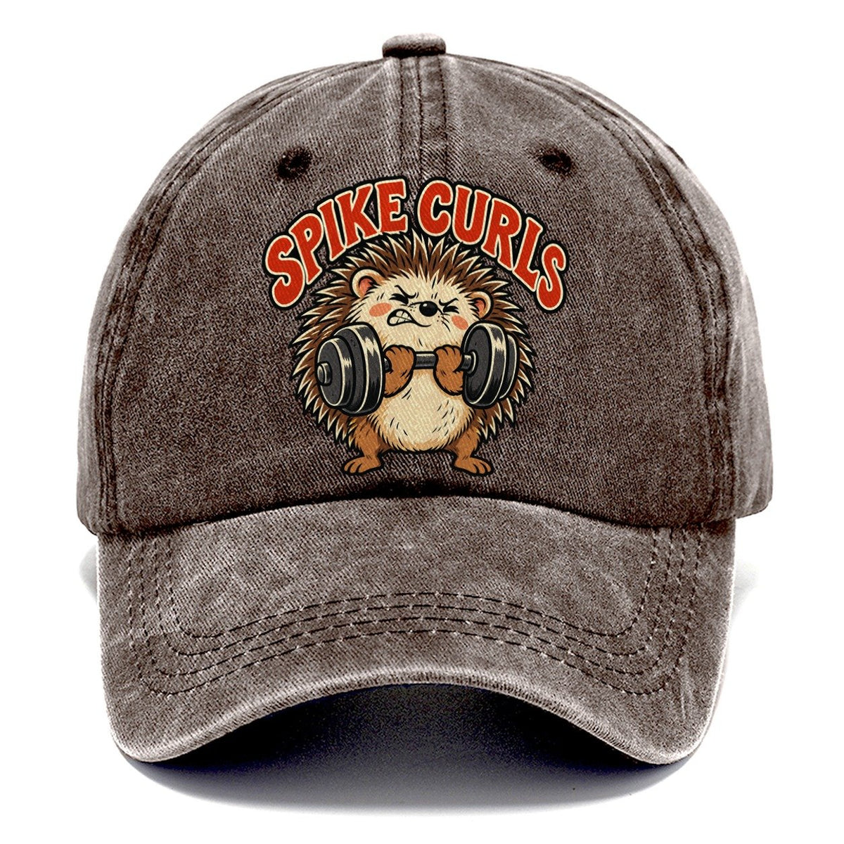Hedgehog Spike Curls Animal Lifters Classic Cap – Brown
