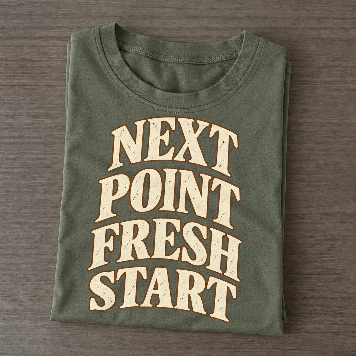 Next Point Fresh Start Pastimes Companions Classic T-shirt – Army Green