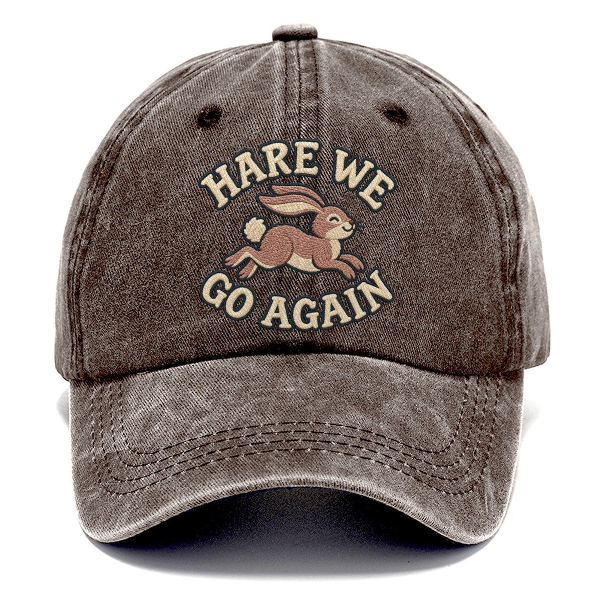 Hare Animal Puns Classic Cap – Brown