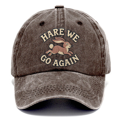 Hare Animal Puns Classic Cap – Brown