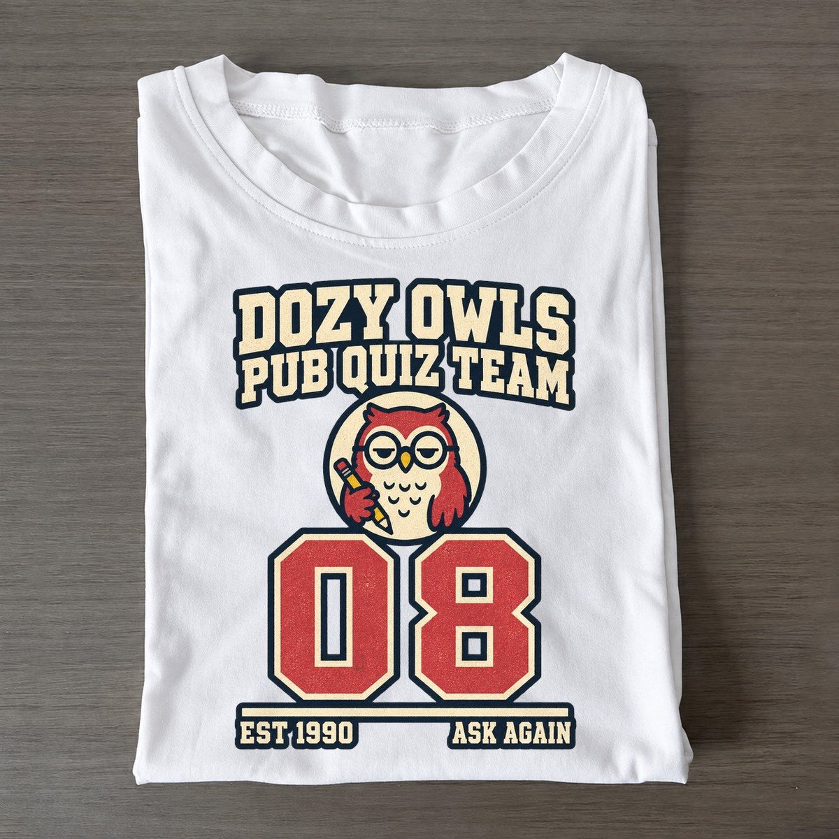 Owl Quiz Sunday Nobodies Classic T-shirt – White