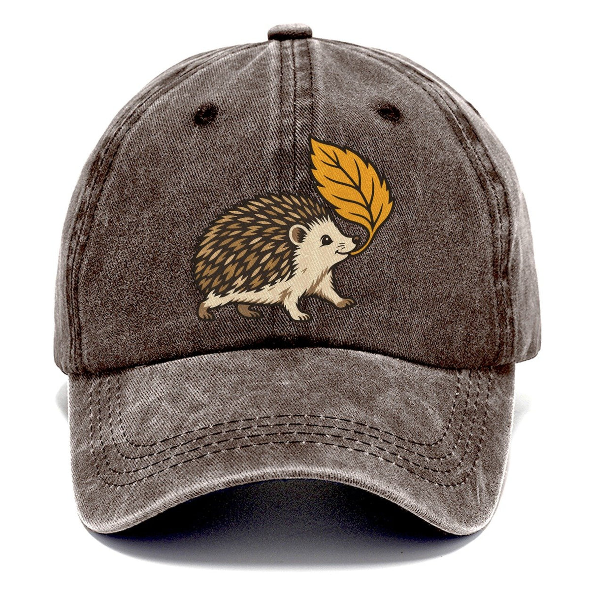 Hedgehog Leaf Carry Small Pet Logos Classic Cap – Brown