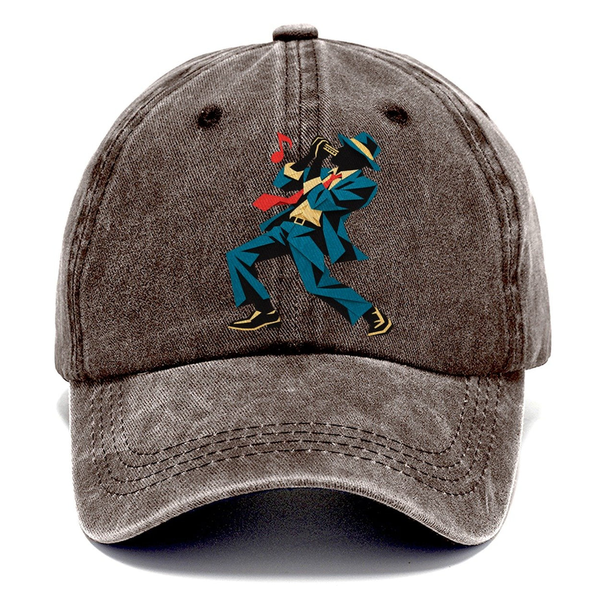 Cut-Paper Harmonica Classic Cap – Brown
