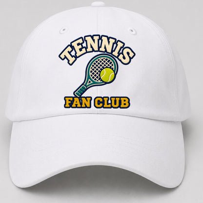 Tennis Fan Club Baseball Cap – White