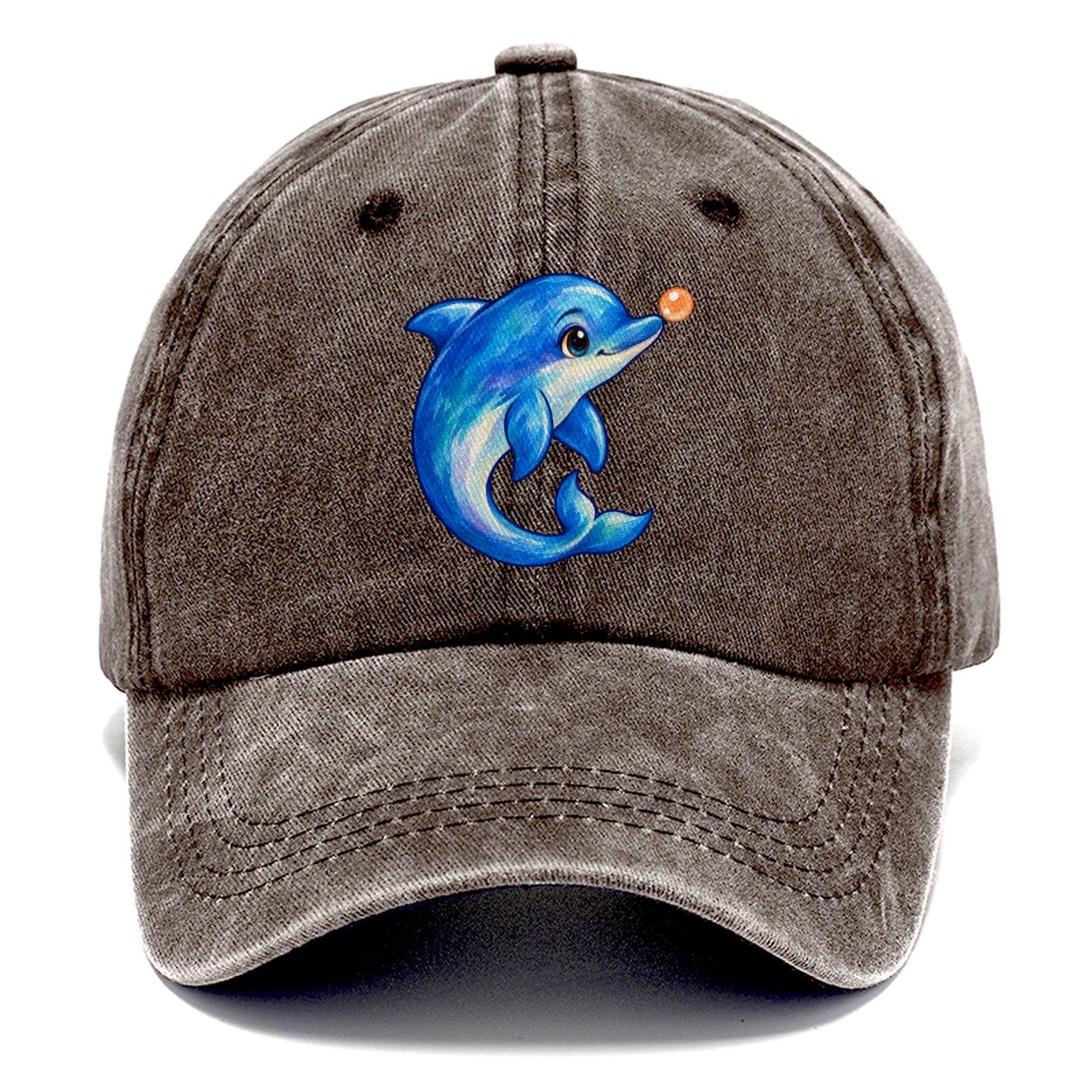 Dolphin Nose Boop Sea Sprite Classic Cap – Brown
