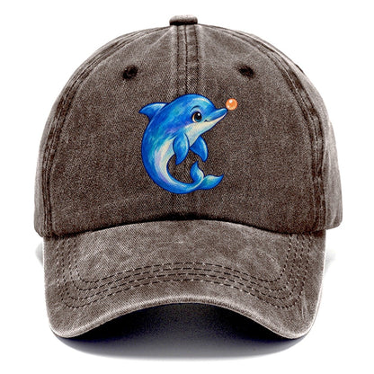Dolphin Nose Boop Sea Sprite Classic Cap – Brown