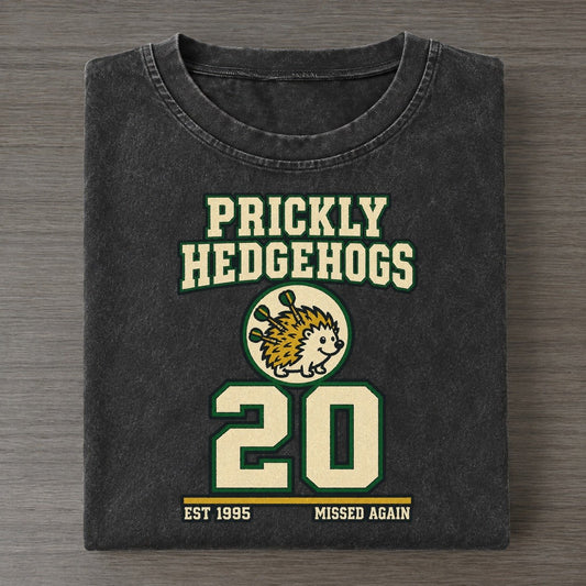 Hedgehog Darts Sunday Nobodies Vintage T-shirt – Black