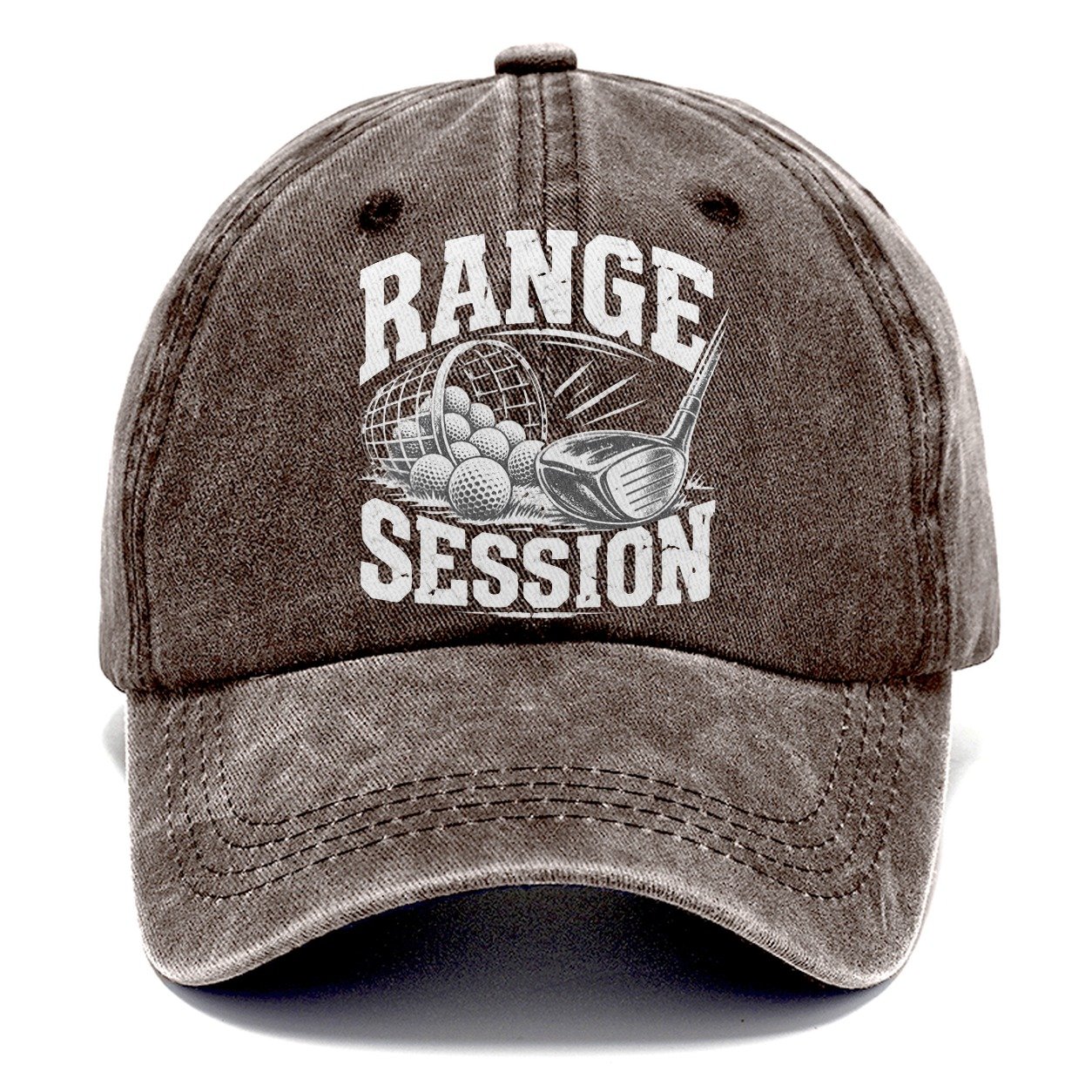 Range Session Golf Life Classic Cap – Brown