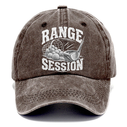 Range Session Golf Life Classic Cap – Brown