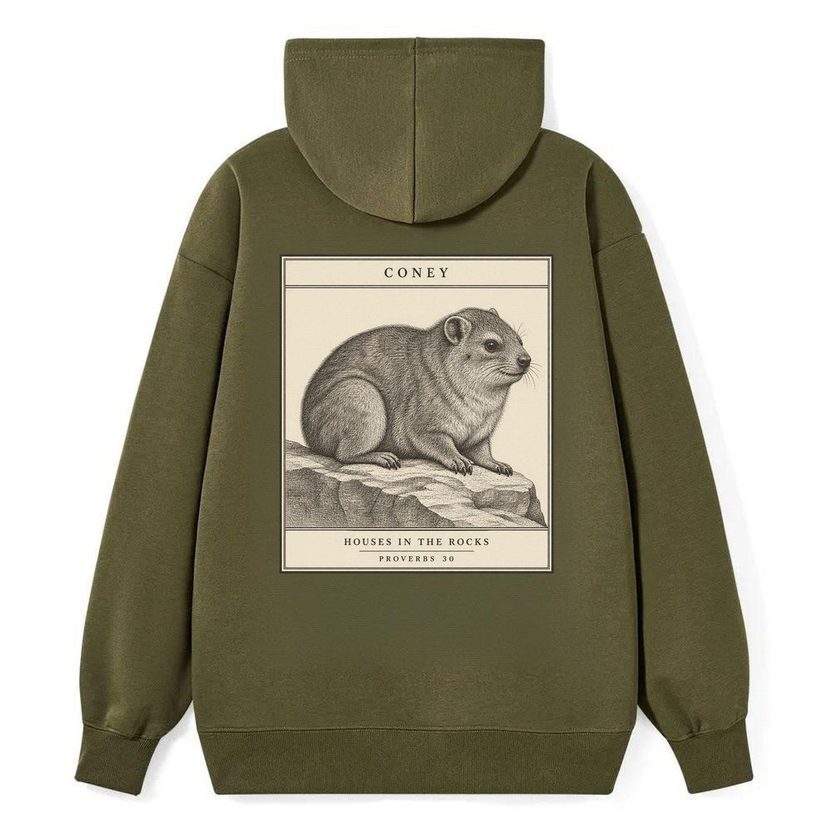 Coney Specimen Plate Creature Canticle Classic Pullover Hoodie – Armygreen
