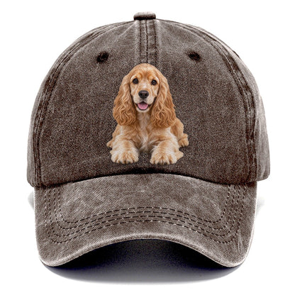 Cocker Spaniel Lying Down Top Breeds Classic Cap – Brown