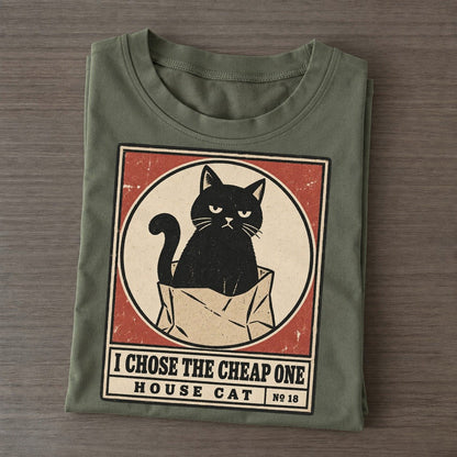 I Chose The Cheap One Neko Says No Classic T-shirt – Army Green