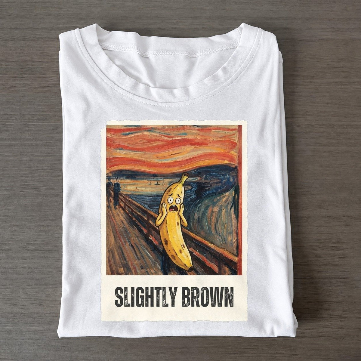 Banana Scream Slightly Brown Scream Classic T-shirt – White
