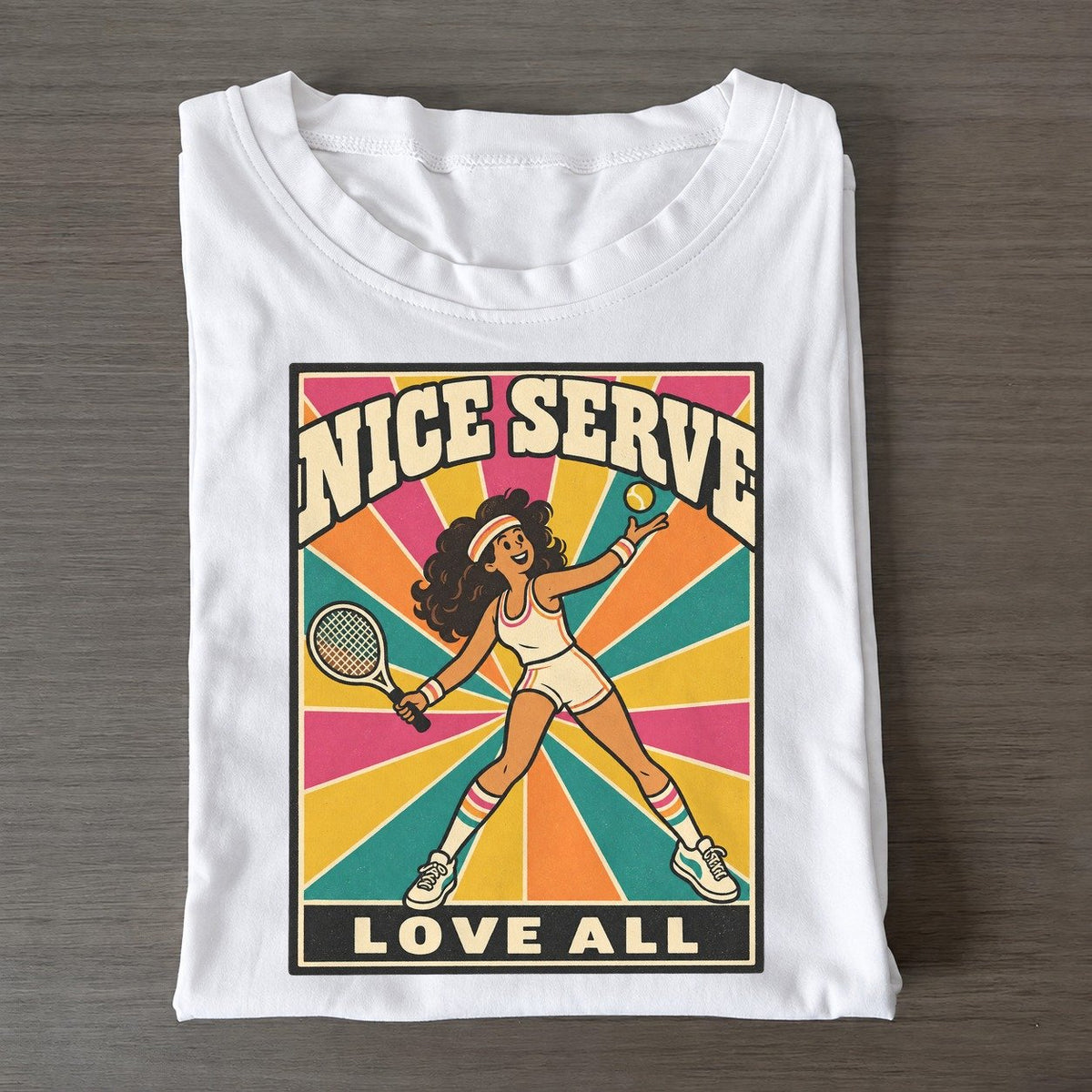 Tennis Star Boogie Bodies Classic T-shirt – White