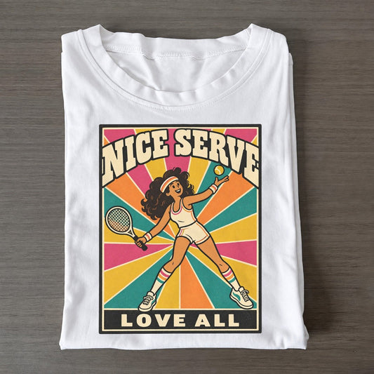 Tennis Star Boogie Bodies Classic T-shirt – White