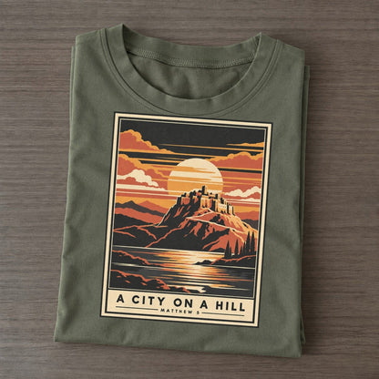 A City On A Given Light Classic T-shirt – Army Green