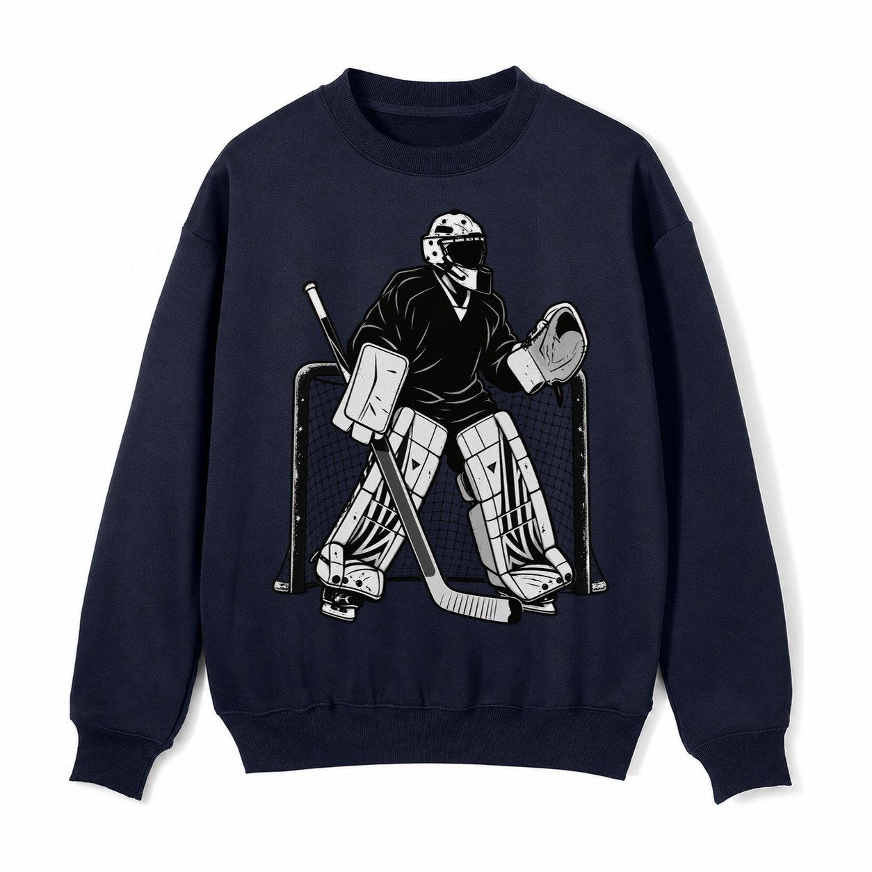 Hockey Goalie Fleece Sweatshirt – Navy Blue