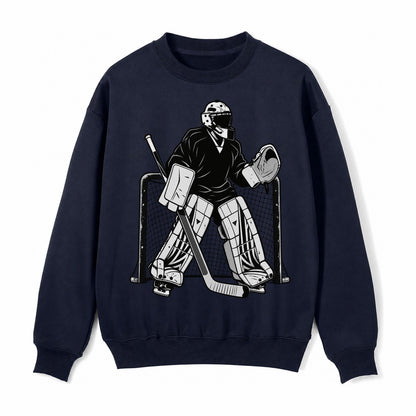 Hockey Goalie Fleece Sweatshirt – Navy Blue