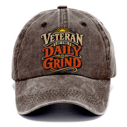 Veteran Of The Daily Grind Retired Living Classic Cap – Brown