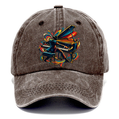 Grand Piano Icon Music Instruments Classic Cap – Brown