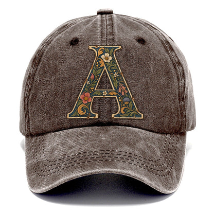 Wildflower A Monogram Classic Cap – Brown