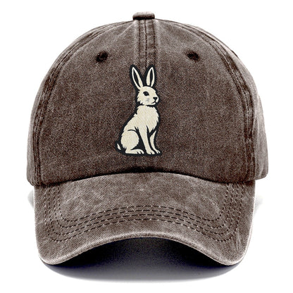 Cream Rabbit Profile Classic Cap – Brown
