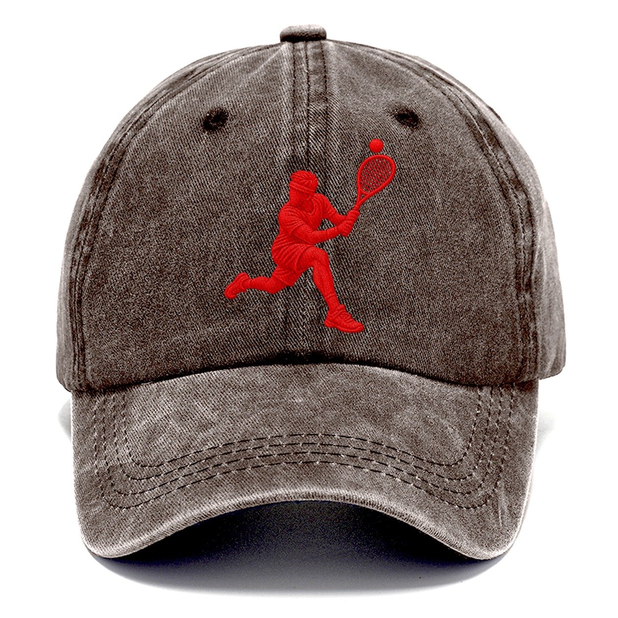 Squash Deep Backhand Lunge Micro Motion Mark Classic Cap – Brown