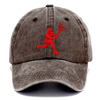 Squash Deep Backhand Lunge Micro Motion Mark Classic Cap – Brown