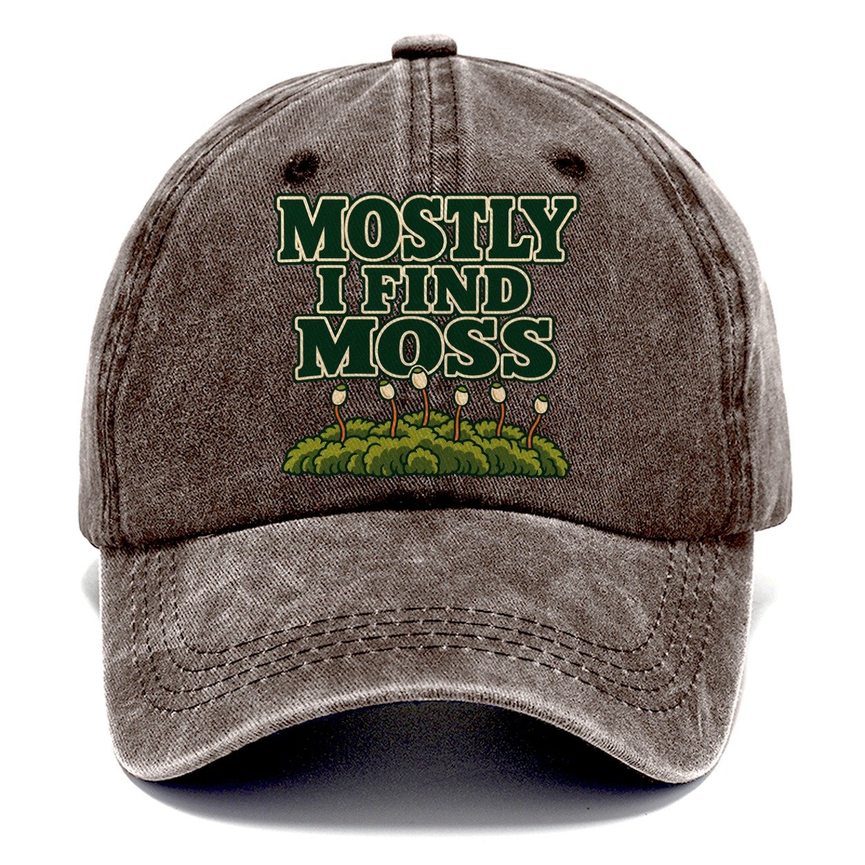 Mostly I Find Moss Foraging And Mycology Classic Cap – Brown