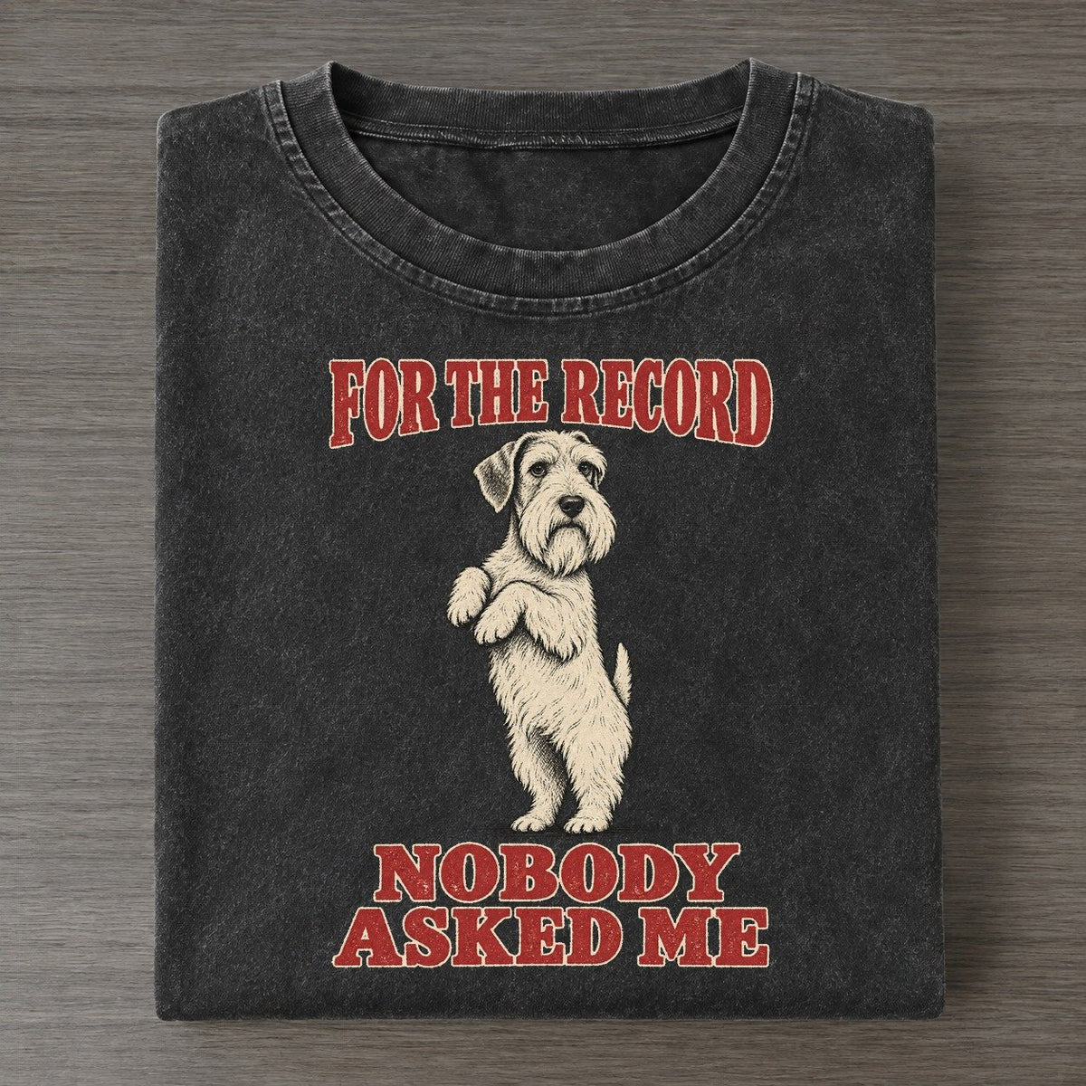 Sealyham Terrier Dog Declarations Vintage T-shirt – Black
