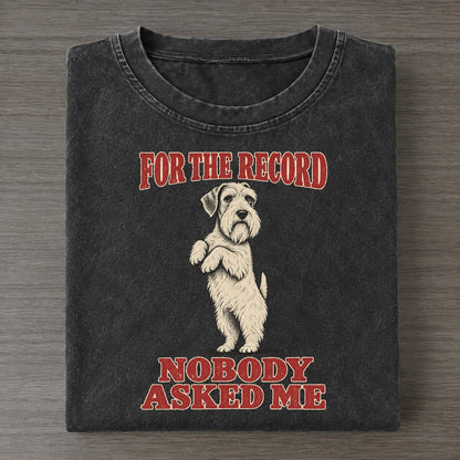 Sealyham Terrier Dog Declarations Vintage T-shirt – Black