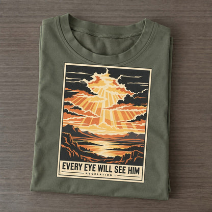 Every Eye Will See Given Light Classic T-shirt – Army Green
