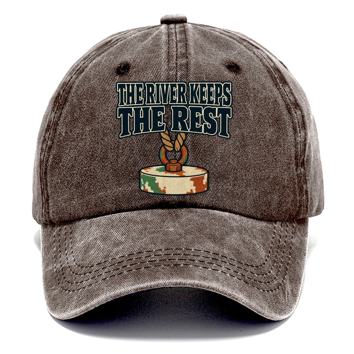 The River Keeps The Rest Treasure Hunting Classic Cap – Brown