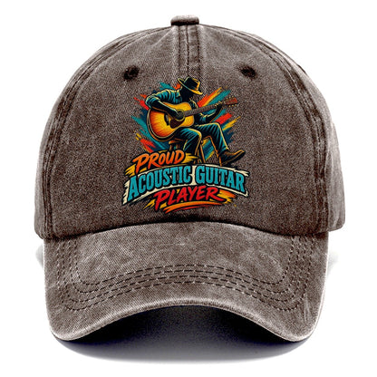 Proud Acoustic Guitar Player Music Instruments Classic Cap – Brown