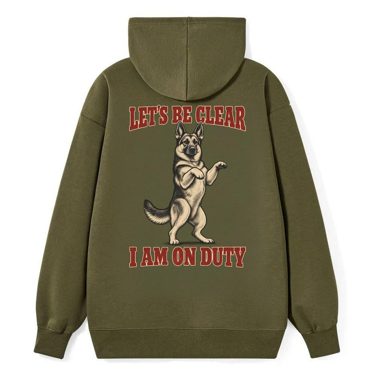 German Shepherd Dog Declarations Classic Pullover Hoodie – Armygreen