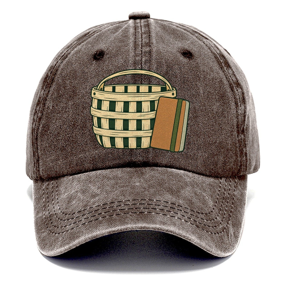 Basket And Field Notebook Foraging And Mycology Classic Cap – Brown