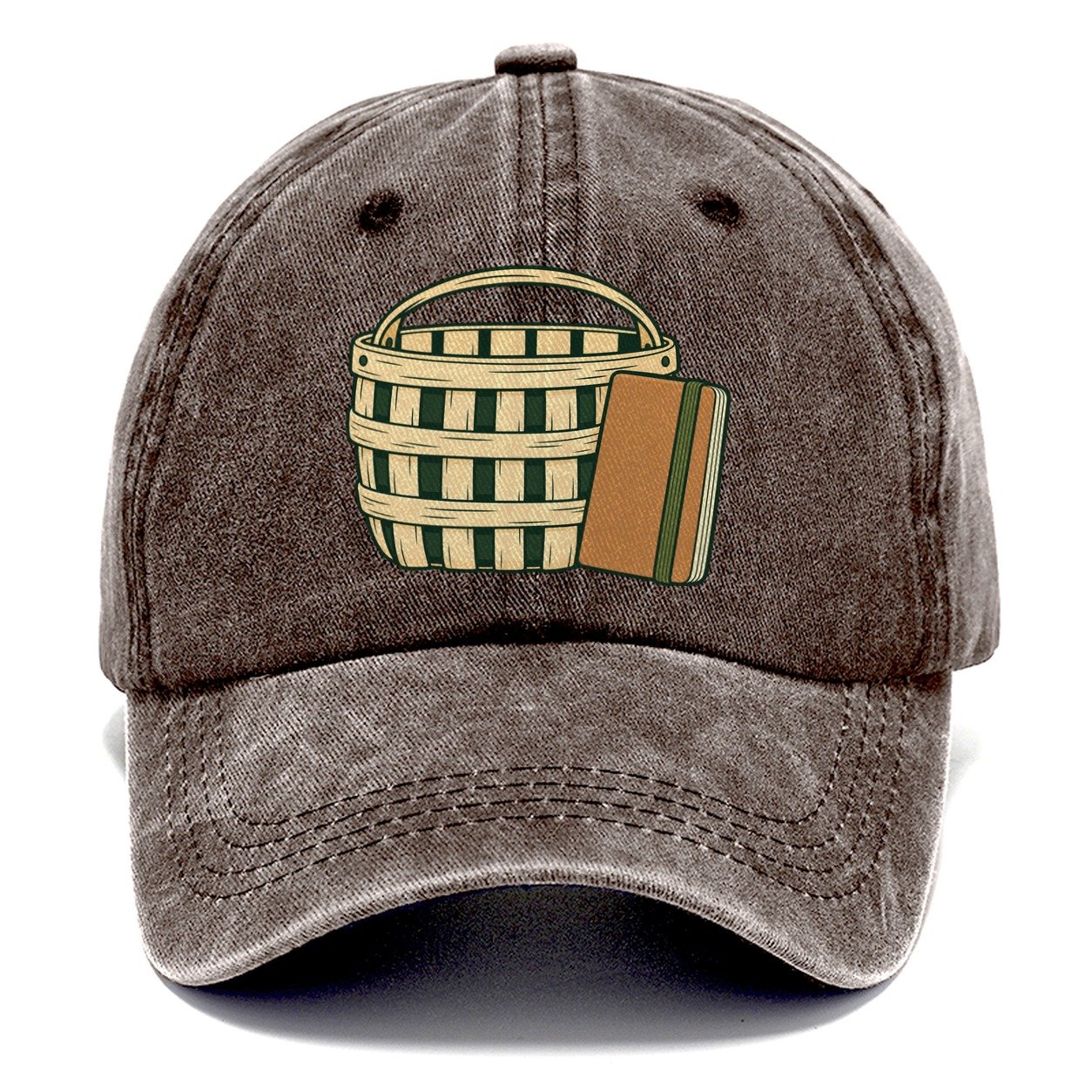 Basket And Field Notebook Foraging And Mycology Classic Cap – Brown