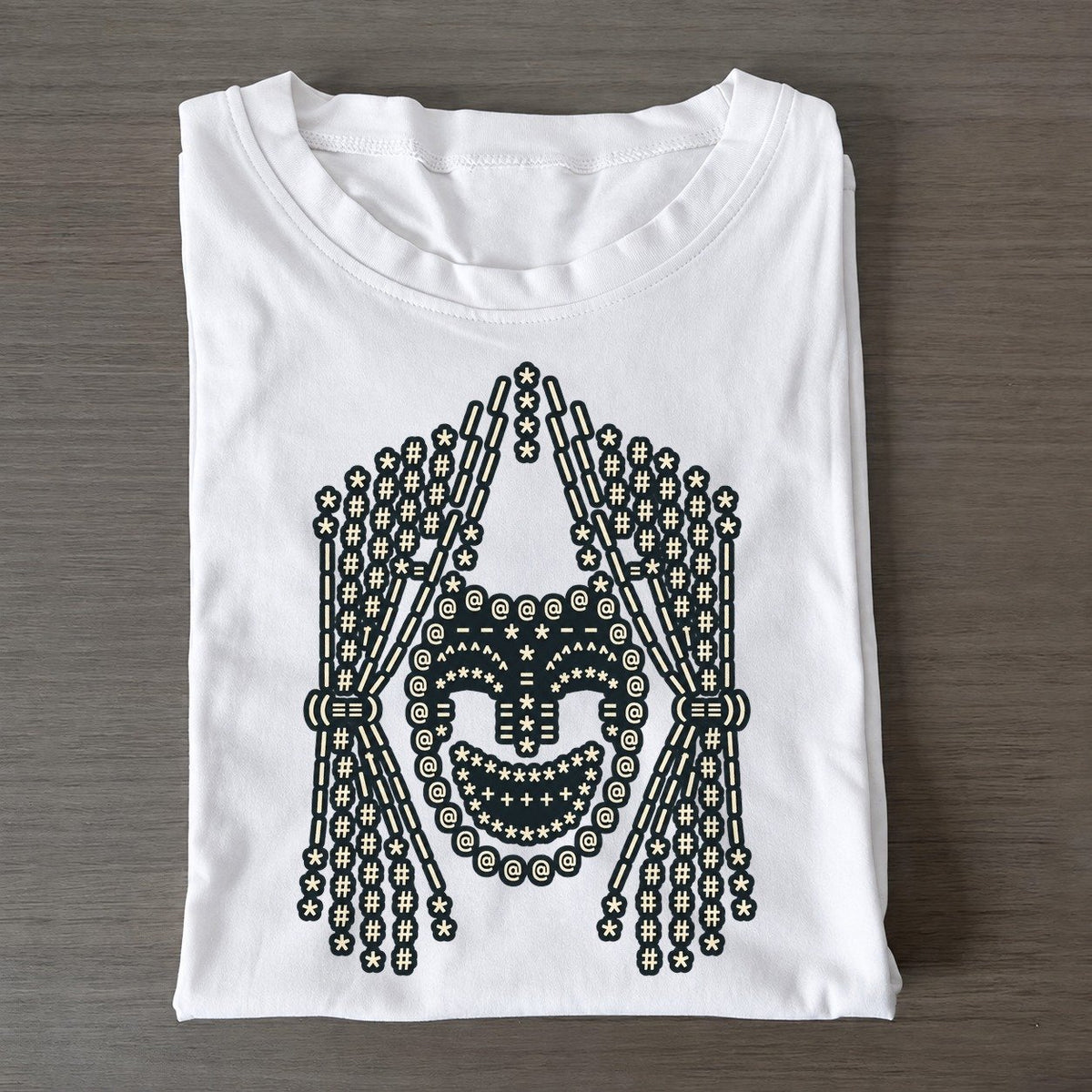 Curtain Call Face Classic T-shirt – White