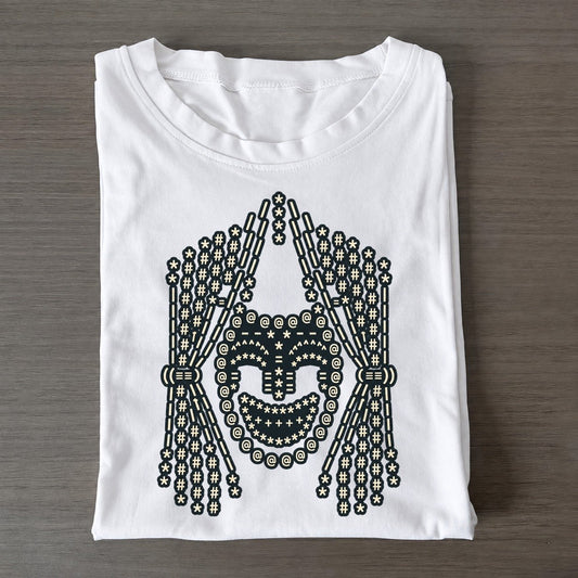 Curtain Call Face Classic T-shirt – White