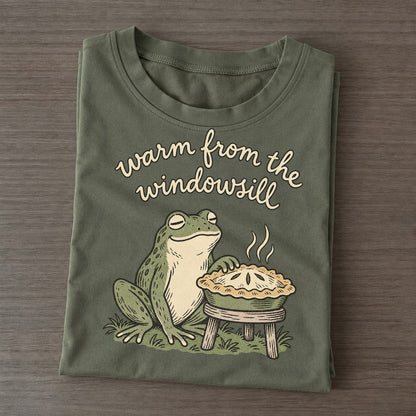 Pie Window Pond Folk Classic T-shirt – Army Green