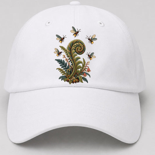 Firefly Fern Constellation Gentle Wild Baseball Cap – White