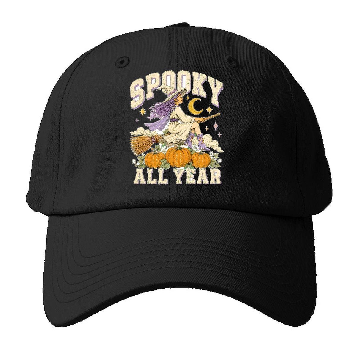 Spooky All Year Baseball Cap – Black