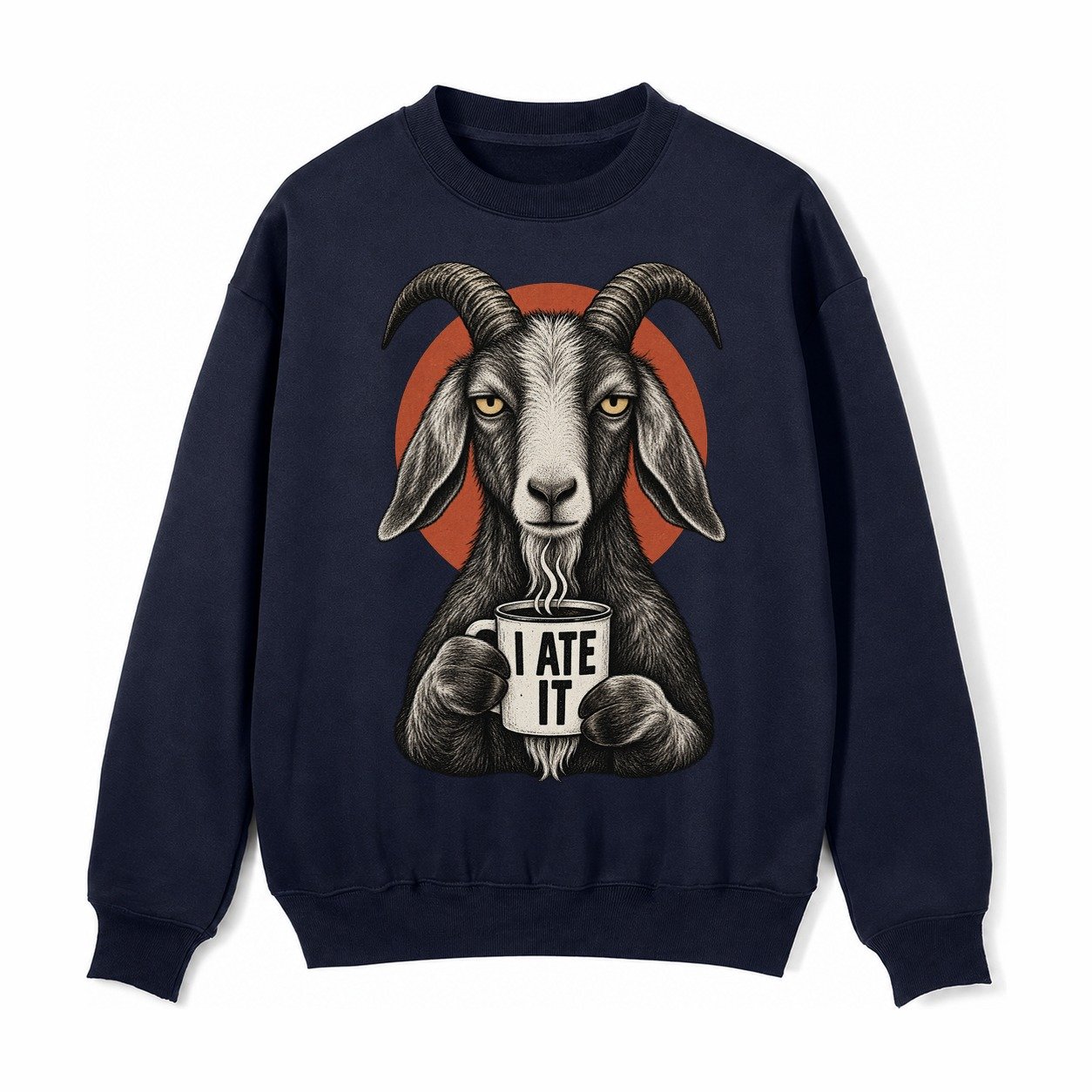 Goat Mug Truths Fleece Sweatshirt – Navy Blue
