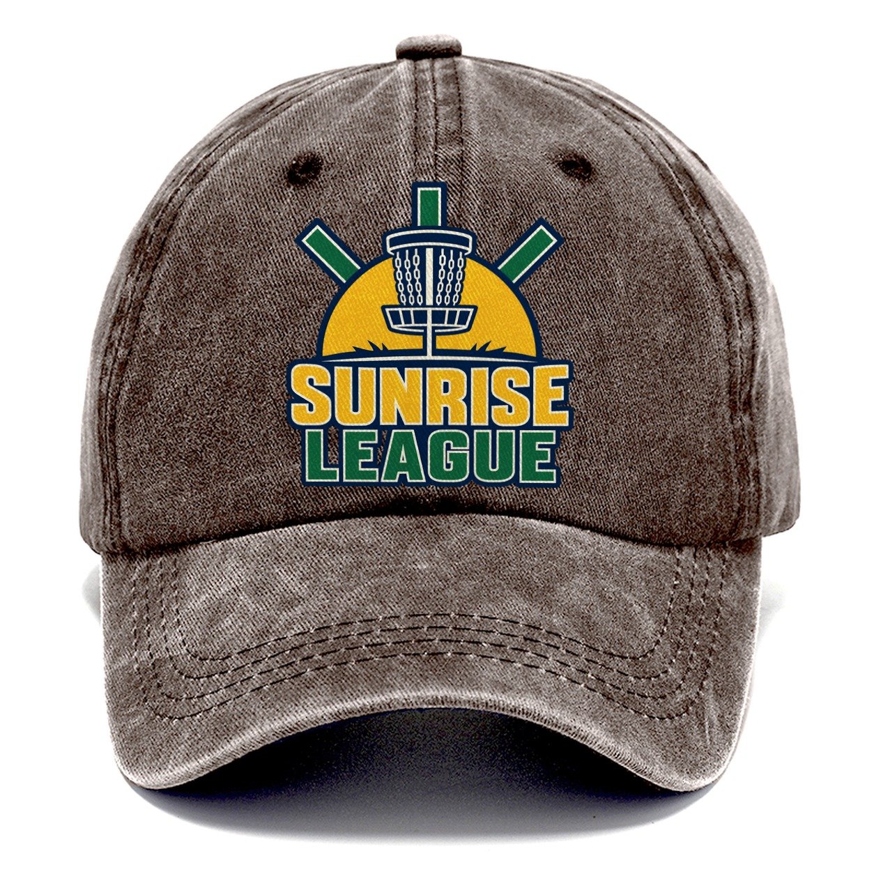 Sunrise League Disc Golf Classic Cap – Brown