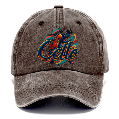 Cello Wordmark Music Instruments Classic Cap – Brown