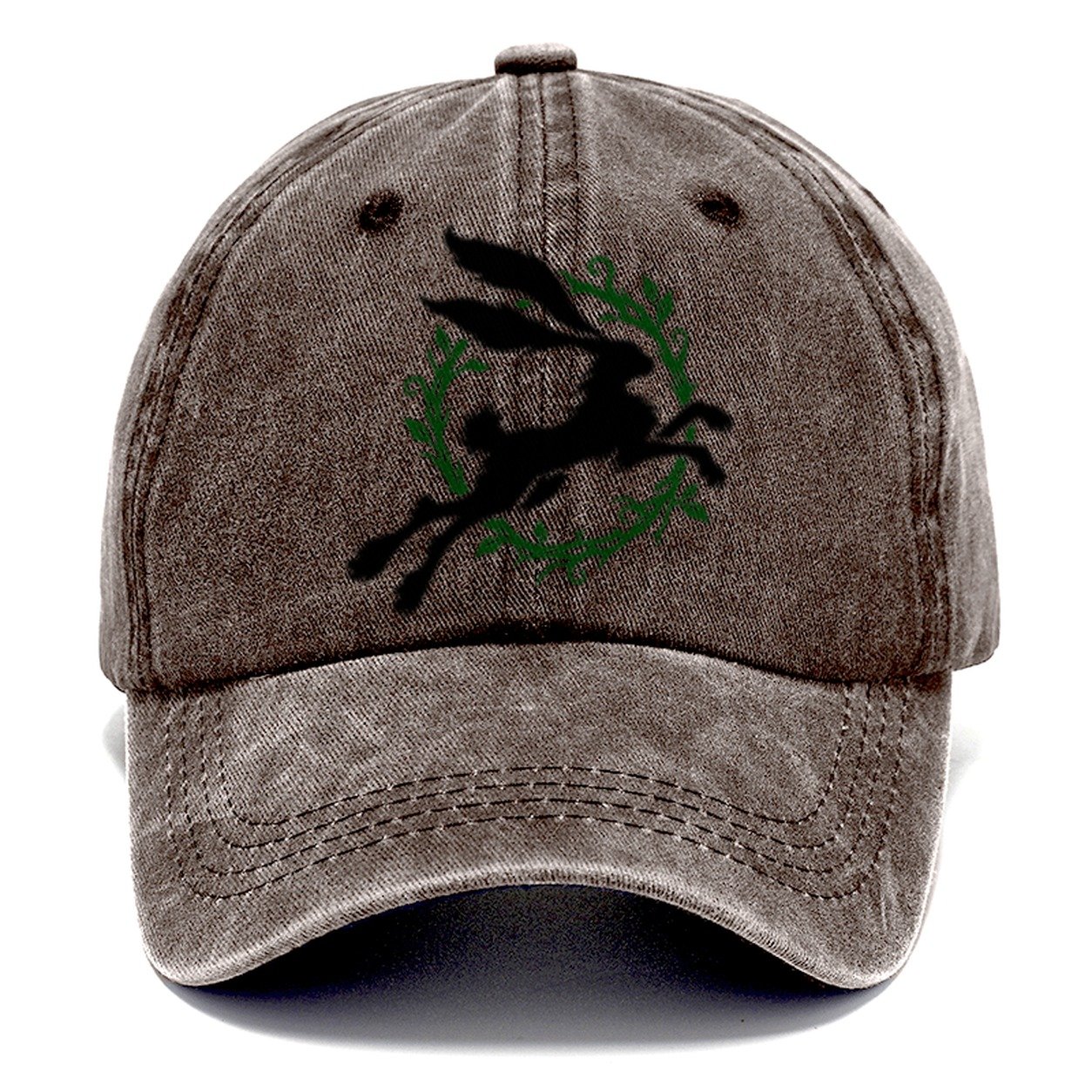 Celtic Hare Familiar Witch Magic Classic Cap – Brown