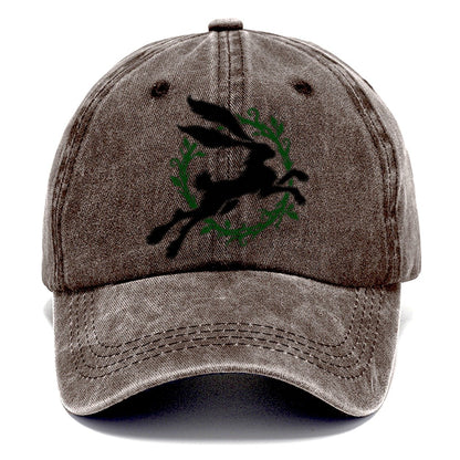 Celtic Hare Familiar Witch Magic Classic Cap – Brown