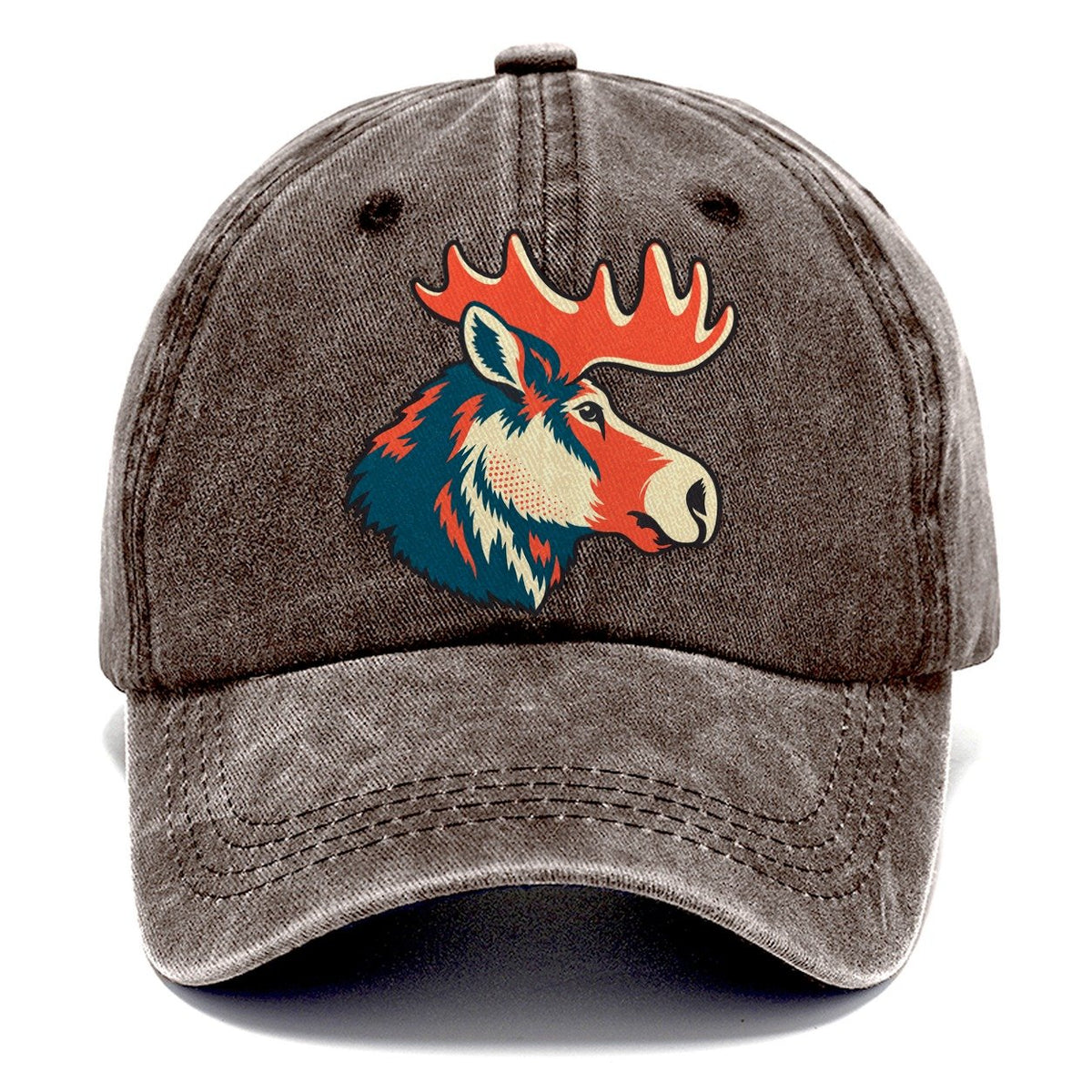 Moose Antler Angle Classic Cap – Brown