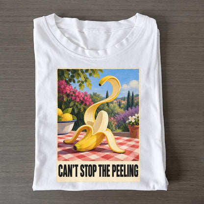 Can T Stop The Peeling Painted Pop Culture Pun Classic T-shirt – White